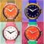 NeXtime Uhr 8158 Time Zones, 43x43,4 cm, Wand, Mehrfarbig