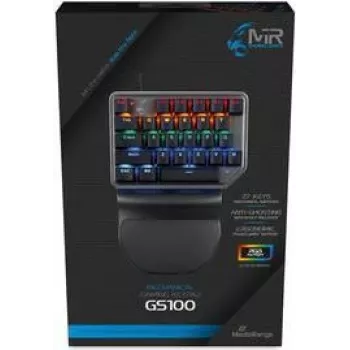 Gaming-Tastatur MediaRange MRGS100 QWERTZ Deutsch Schwarz Silber