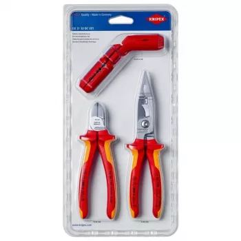 Mechaniker-Werkzeugsatz Knipex 00 31 30 BK V01 3 Werkzeuge Orange Rot