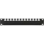Kabelmanagement-Panel LOGON RAO300BL Schwarz Metall 48,3 cm