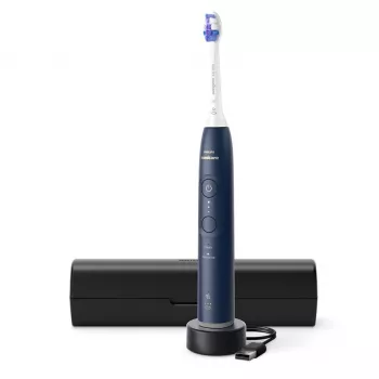 Elektrische Zahnbürste Philips Sonicare Series 6100 HX7403/05 — wiederaufladbar, Li‑Ion-Akku, Modi Sensitiv & Tägliche Reinigung, dunkelblau