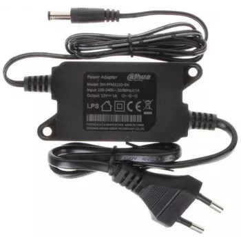 Netzteil DAHUA PFM321D, innen 12 V, Eingang 100–240 V 50/60 Hz, schwarz, 84×41×26 mm