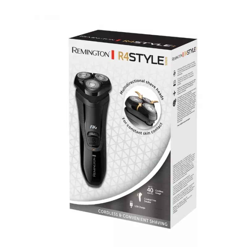 Rotationsrasierer Remington R3600 Schwarz Batteriebetrieben 40 min
