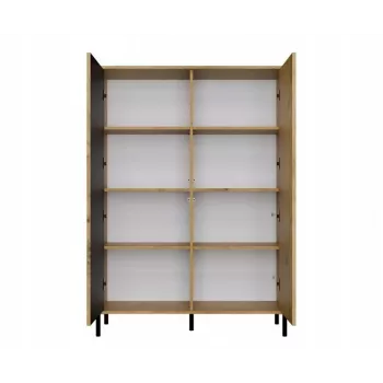 KAMARO 2DD schlank/GŁ Eiche ARTISAN DISPLAY CABINET