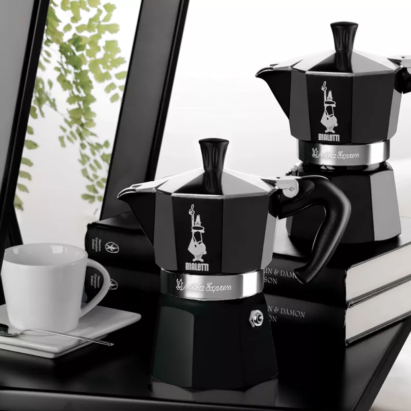 Bialetti Moka Express Moka-Kanne Schwarz