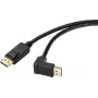 Renkforce DisplayPort-Verbindungskabel 0,50 m SP-9163724 Goldbeschichtete Steckerkontakte Schwarz [1x DisplayPort-Stecker - 1x DisplayPort-Stecker] (SP-9163724)