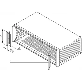 SCHROFF Seitenabdeckplatte PROPAC/PRO - Rack-Zubehör (24576117)