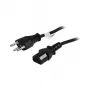 Synergy21 Netzkabel 230V Schweiz(Stecker)J12/Kaltgeräte IEC-C13(Buchse), 2m, Black,