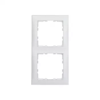 Wandplatte / Schalterabdeckung berker 10129909 — weiß, Thermoplast, schraubenlos, 1 Stk.