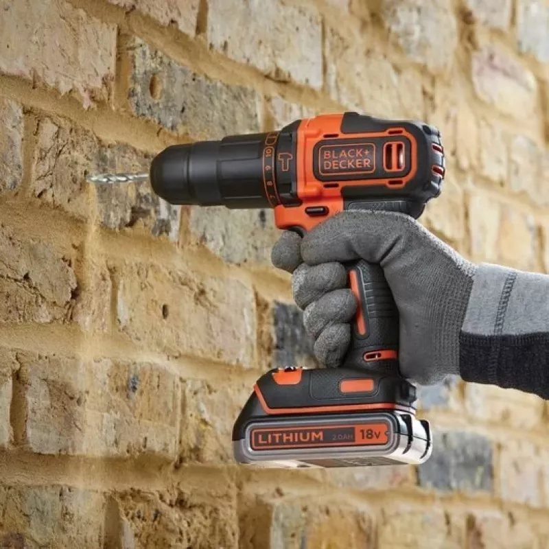 Black & Decker BDCHD18K1B2-QW Bohrmaschine 1400 U/min