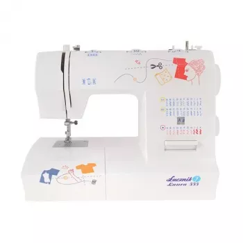 Nähmaschine lucznik Laura 555 — mechanisch, 5 Stichmuster, 4-Stufen-Knopfloch, Freiarm, 35 Programme