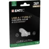 USB-Flash-Laufwerk Emtec 32 GB USB Typ-A USB Typ-C D280