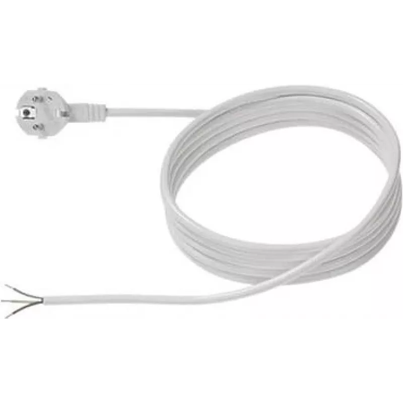 Netzkabel Bachmann 305.284 Weiß 2 m