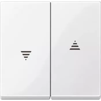 Lichtschalter Merten 432419, weiß, Tastensteuerung, einpolig