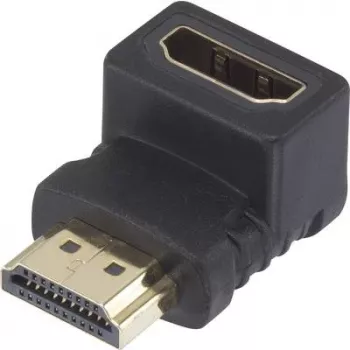 SpeaKa Professional HDMI-Adapter [1x HDMI-Stecker – 1x HDMI-Buchse] 90° nach oben gewinkelt, vergoldete Steckkontakte SpeaKa Professional (SP-7870132)