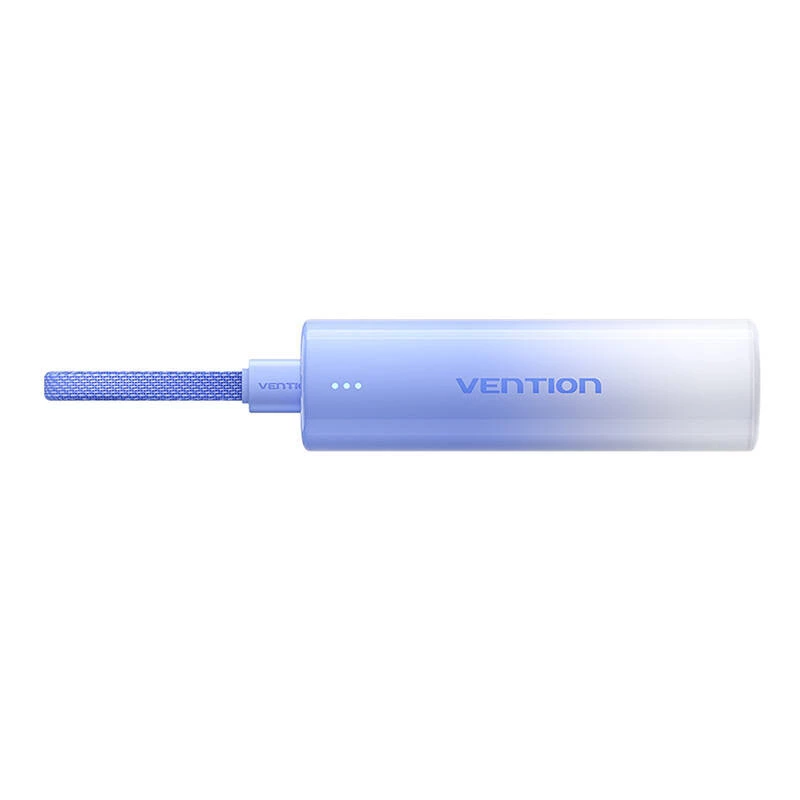 Tragbare Powerbank Vention FHWL0 5000 mAh, blau, 1x USB Typ-C, LED-Anzeigen