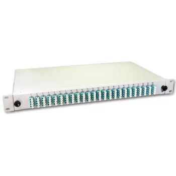 Lightwin LWL Spleißbox, 96 Fasern, 24x QLC Multimode, 50/125µm OM3 Pigtail Spleißboxen (SPBOX 96G50 OM3 QLC)