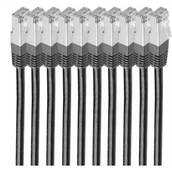 shiverpeaks BS75711-H0.5S-SET10 Netzwerkkabel Schwarz 0,5 m Cat6 S/FTP (S-STP)