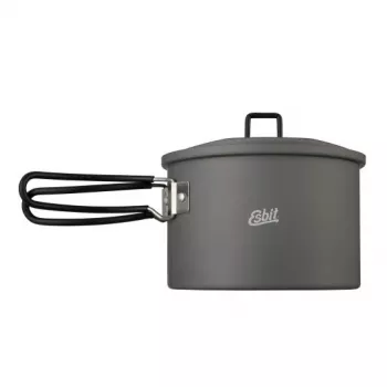 ESBIT PT1600HA Camping-Kochgeschirr-Topf 1,6 L Aluminium, Schwarz