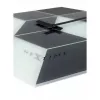 NeXtime klok 8171 Cubic, 43,5x37 cm, Wand, Schwarz/Weiß/Grau