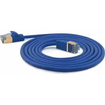 Wantec Extra-dünnes Cat.7 Rohkabel SSTP Patchkabel - 0,2 m - Cat.7 Rohkabel - S/FTP (S-STP) - RJ-45 - RJ-45 - Blau (7128)