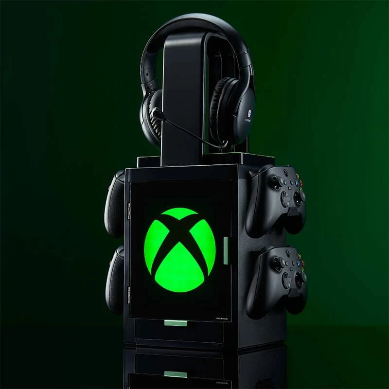 Numskull Games Offizieller Xbox Gaming-Schließfach, Spiele-Diskettenhalter, Xbox, Schwarz, Kabelgebunden
