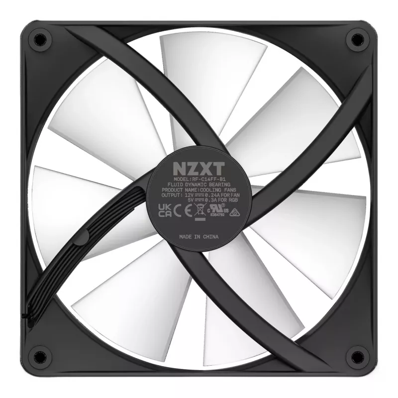 NZXT F140 RGB Core 140-mm-Gehäuselüfter - Schwarz