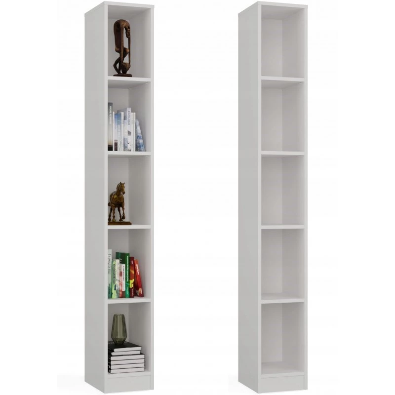 top e shop Bücherregal REGAŁ R25 25 cm Weiß – einteiliges Bücherregal