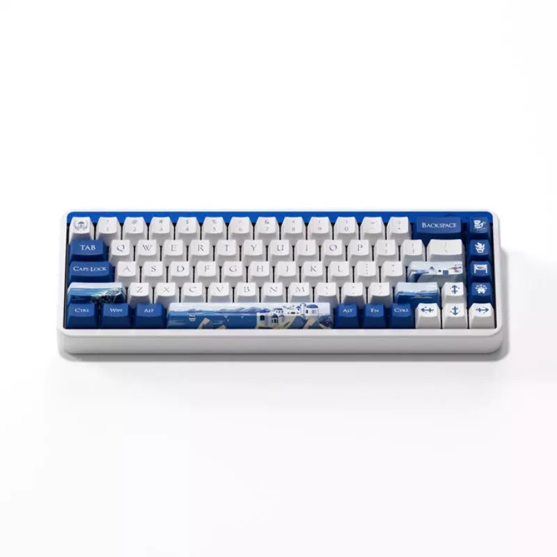 Mechanische Tastatur AKKO JIN 01 Santorin 65% mit Rosewood-Schaltern, ANSI-Layout