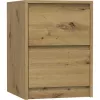 Topeshop K2 ARTISAN nightstand/Nachttisch 2 Schublade(s) Eiche