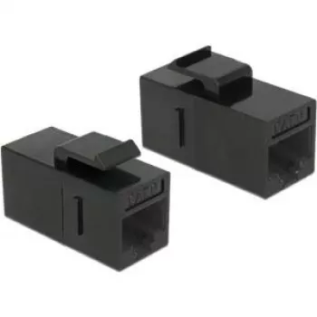 Keystone-Modul DeLOCK 86381 abgewinkelt Schwarz RJ-45
