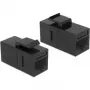 Keystone-Modul DeLOCK 86381 abgewinkelt Schwarz RJ-45