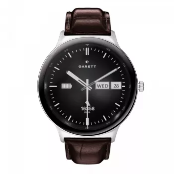 Smartwatch Garett Quantum — Edelstahl Silber
