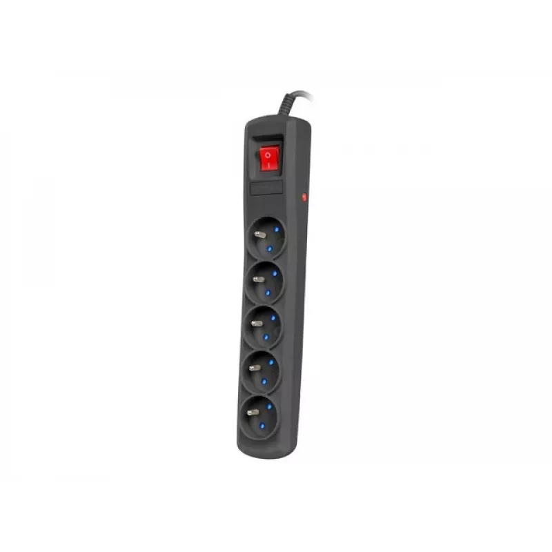 Steckdosenleiste ARMAC ARC 5 — 5 Steckdosen, 3 m Kabel, schwarz