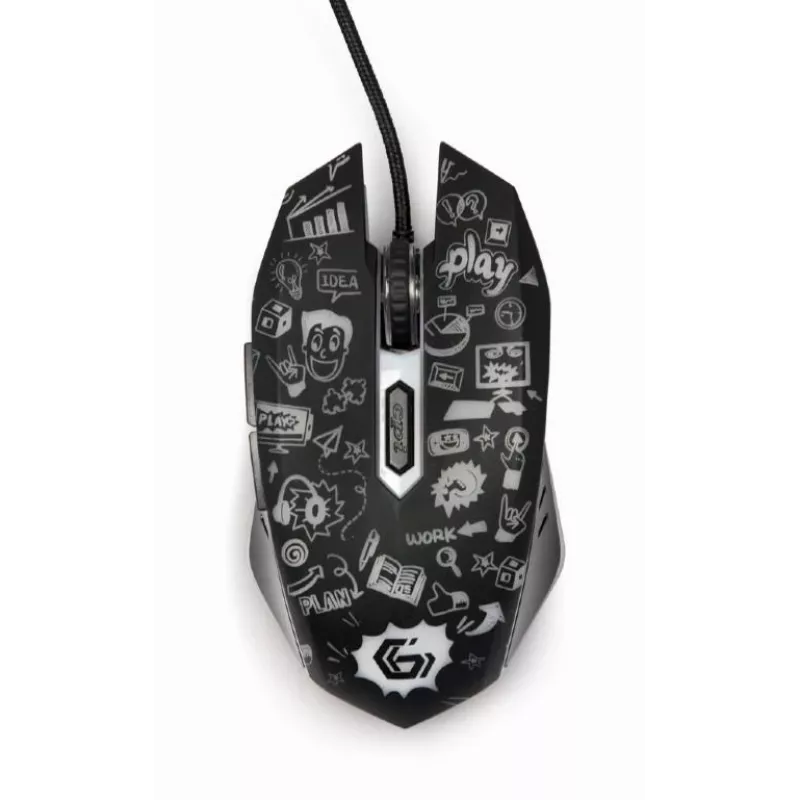Maus USB Optisch SCHWARZ/MUS-6B-GRAFIX-01 Gembird