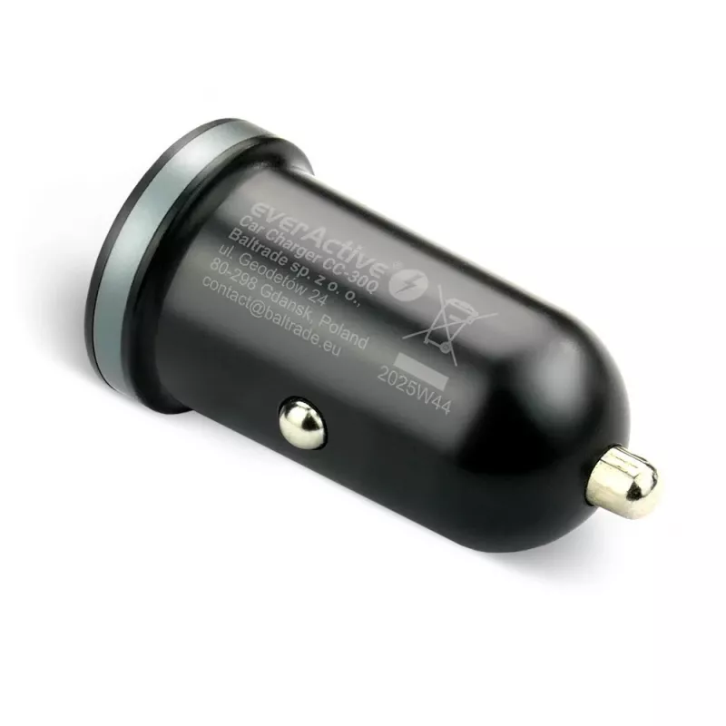 Kfz-Ladegerät everActive CC-30Q QC3.0 35W – 1x USB-A, 1x USB-C, Schnellladung