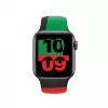 Band Apple 44mm Schwarz Unity Sport Band S/M Schwarz Grün Rot