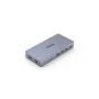 KVM-Switch Unitek V307A USB HDMI 2‑Port 4K Ultra HD 3840x2160@60Hz HDCP 2.2, Metallgehäuse, grau