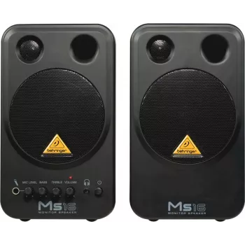 Behringer MS16 Lautsprecher 2-Wege Schwarz Kabelgebunden 16 W