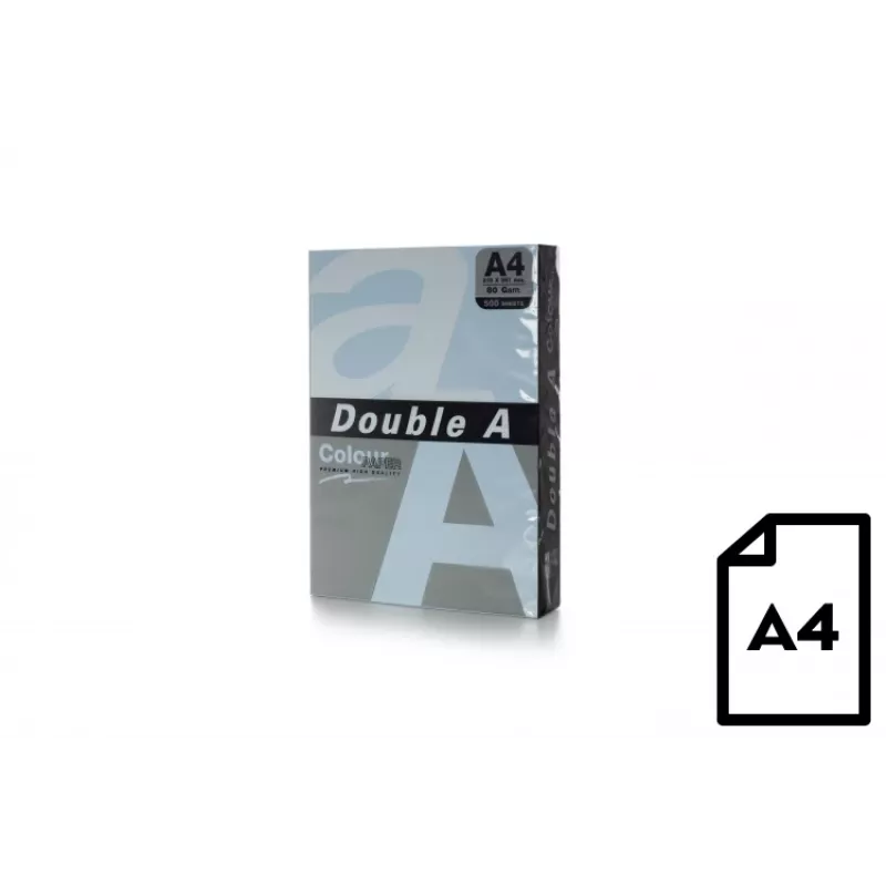 Farbpapier Double A, 80g, A4, 500 Blatt, Ocean