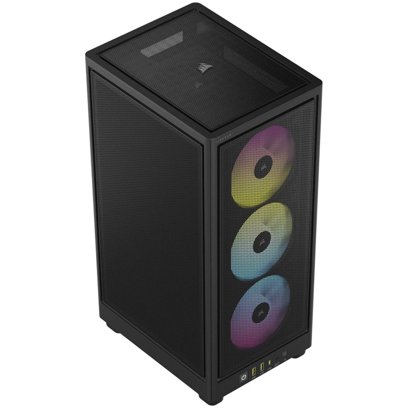 Corsair RGB AIRFLOW PC-Gehäuse 2000D Schwarz Mini-ITX inklusive Netzteil Nein SFX