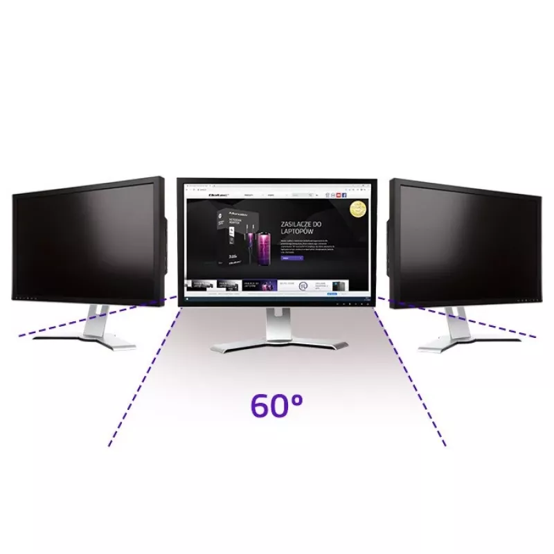 Qoltec GDPR Privacy Filter 23 | 16:9 | Eye Care | Panoramic