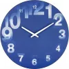 NeXtime Uhr 3077bl 3D, Ø39,5 cm, Wand, Blau/Weiß