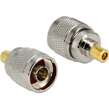 Adapter DELOCK 88869 — SMB auf SMB, vernickelte Kontakte, silber