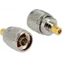 Adapter DELOCK 88869 — SMB auf SMB, vernickelte Kontakte, silber