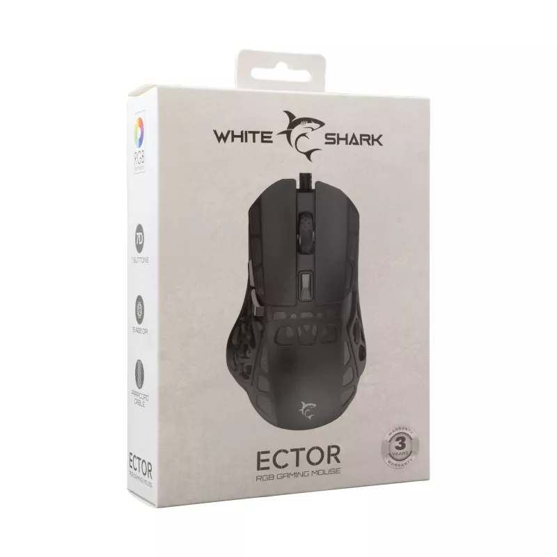Maus White Shark GM-5016 Ector Schwarz USB