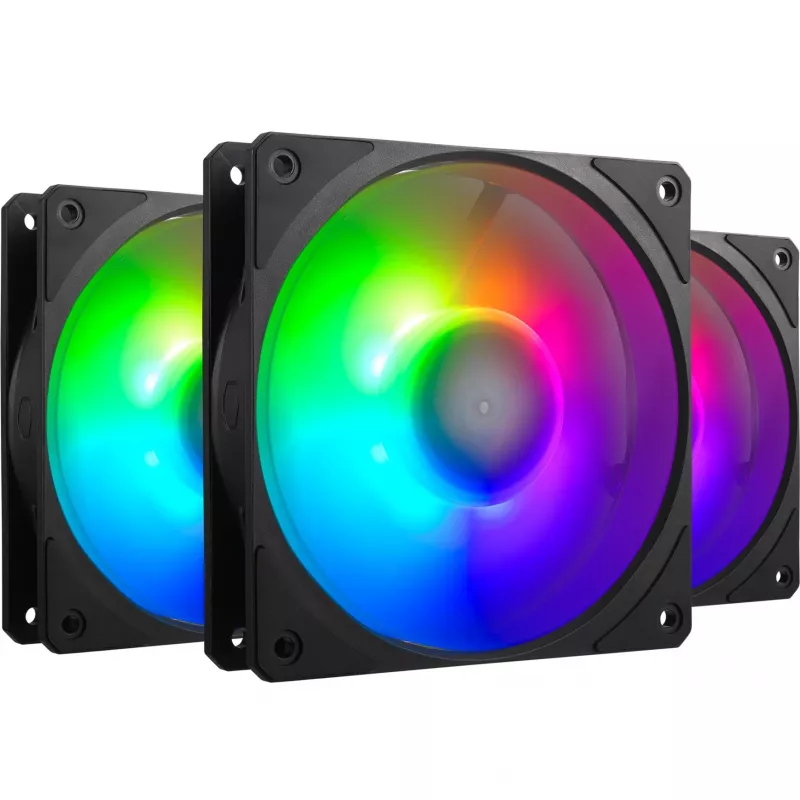 Set mit 3 COOLER MASTER-LÜFTERN Mobius 120P ARGB