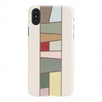man and wood Smartphone-Hülle für iPhone X/XS — weiß