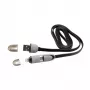 USB-A-Stecker auf Micro-USB + 8-Pin-iPhone-Stecker Kabel SBOX 1 m Schwarz