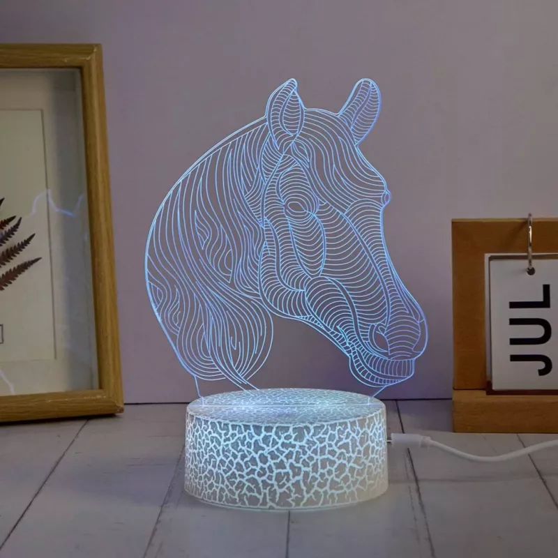 Manta SNL116RGB RGB 3D Pferde Deko LED-Lampe